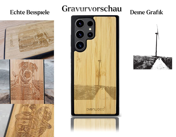 INDIVIDUELL Samsung Galaxy S23 Ultra Bambus-Kunststoff