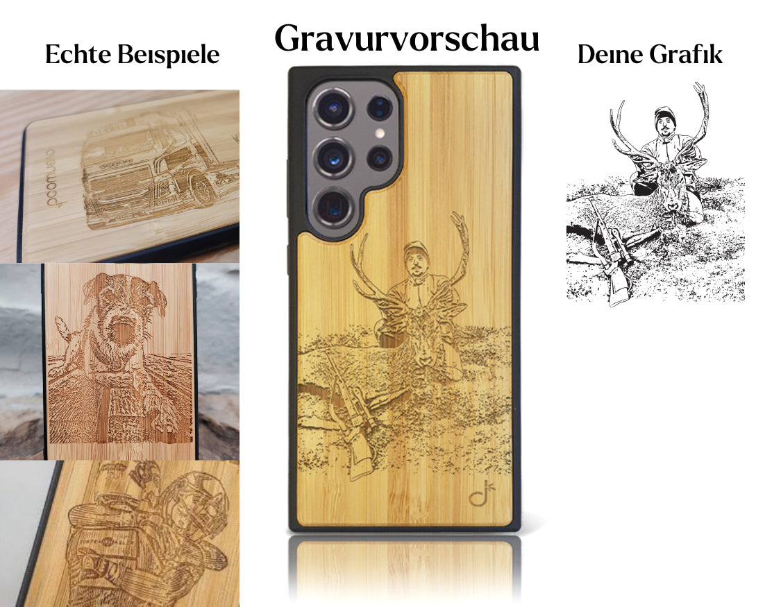 INDIVIDUELL Samsung Galaxy S24 Bambus-Kunststoff