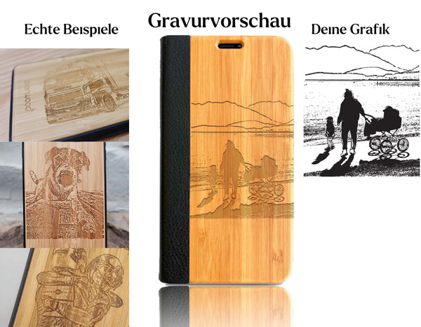 INDIVIDUELL iPhone 15 Pro Max Bambus-Kunststoff