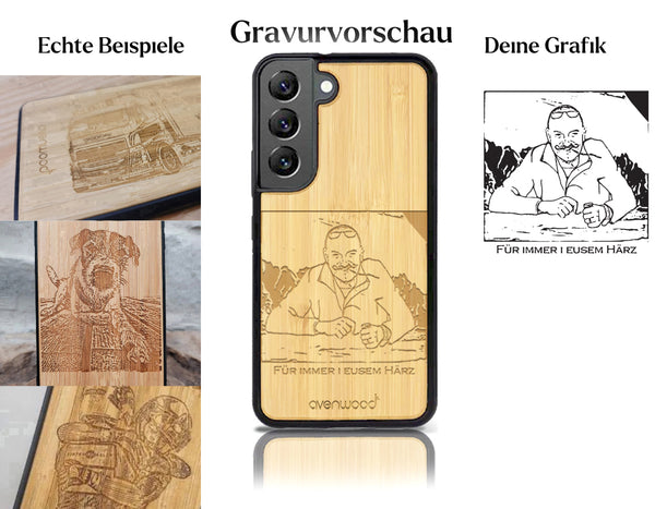 INDIVIDUELL Samsung Galaxy S22 Bambus-Kunststoff