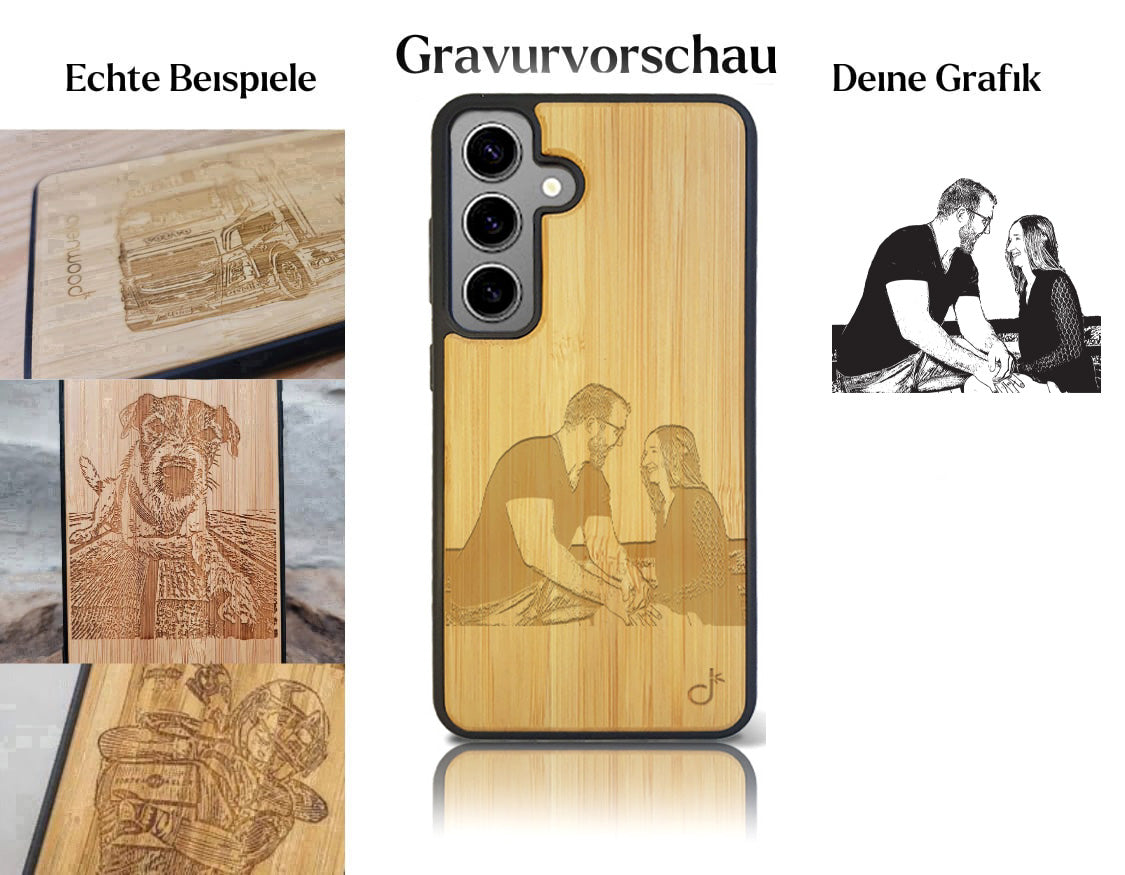 INDIVIDUELL Samsung Galaxy S24 Plus Bambus-Kunststoff