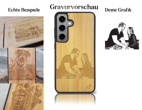 INDIVIDUELL Samsung Galaxy S24 Plus Bambus-Kunststoff