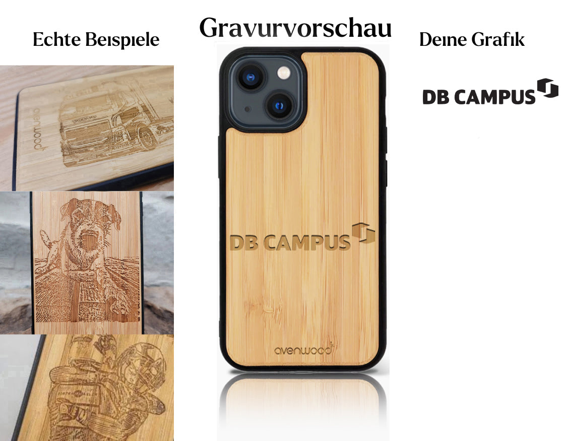 INDIVIDUELL iPhone 15 Bambus-Kunststoff