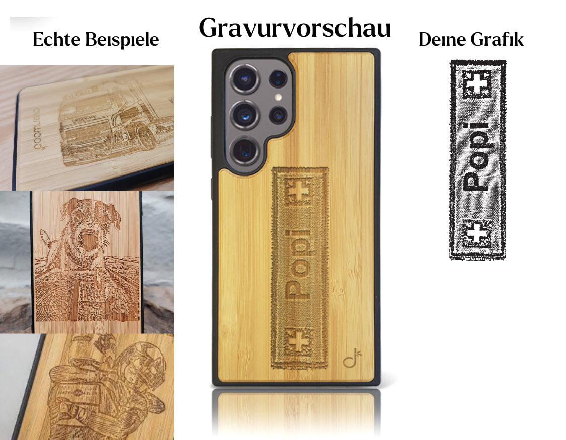 INDIVIDUELL Samsung Galaxy S24 Ultra Bambus-Kunststoff