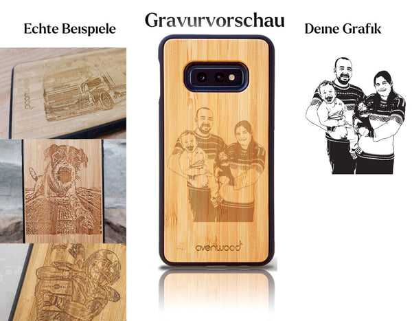 INDIVIDUELL Samsung Galaxy S10e Bambus-Kunststoff