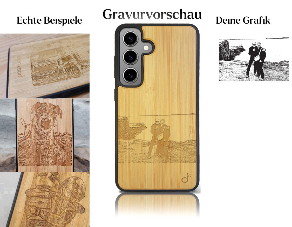 CUSTOM Samsung Galaxy S24 Bamboo Plastic