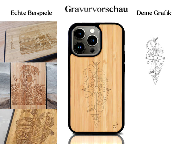 INDIVIDUELL iPhone 16 Pro Bambus-Kunststoff