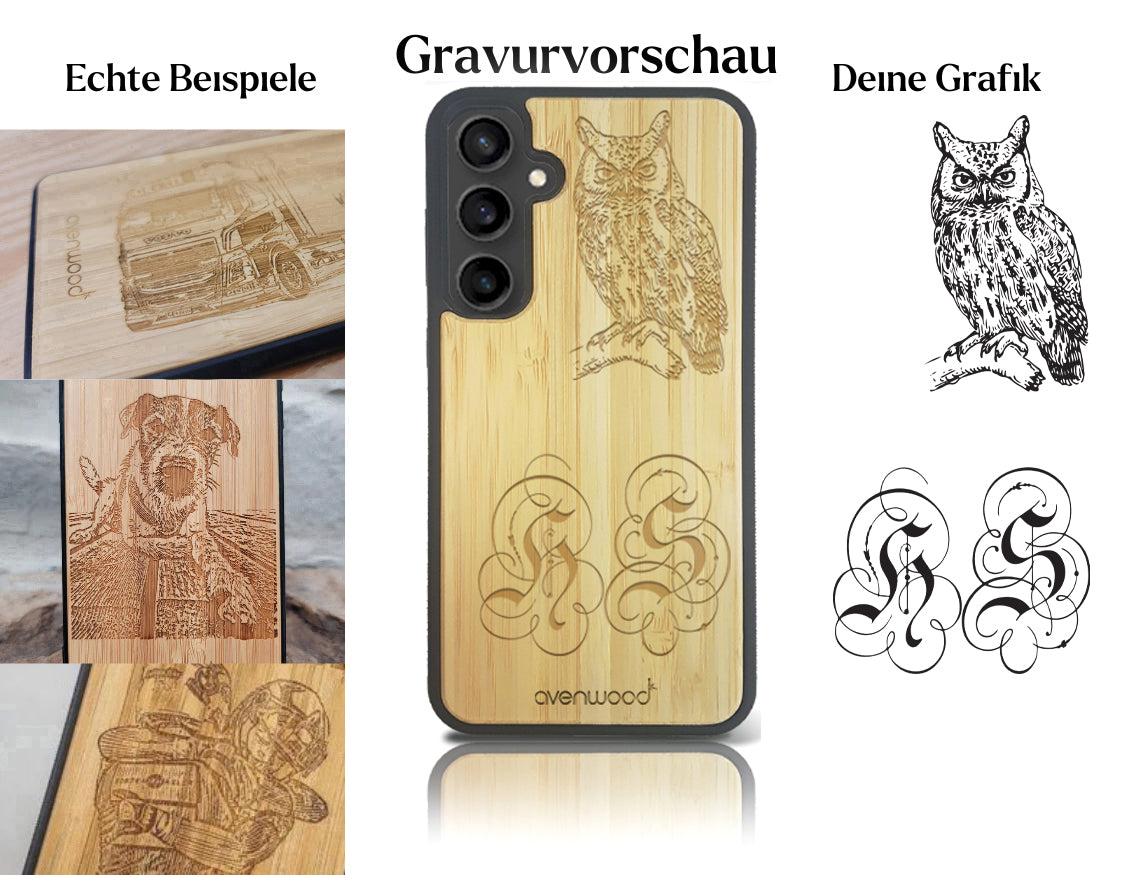 INDIVIDUELL Samsung Galaxy S23 Bambus-Kunststoff
