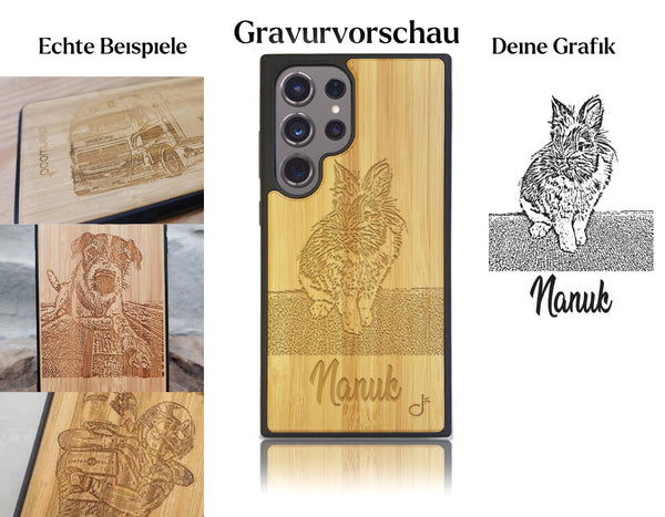 INDIVIDUELL Samsung Galaxy S24 Ultra Bambus-Kunststoff