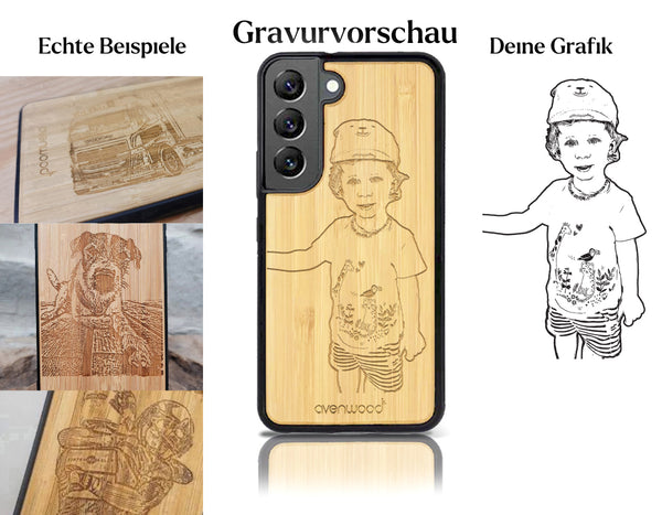 INDIVIDUELL Samsung Galaxy S22 Bambus-Kunststoff
