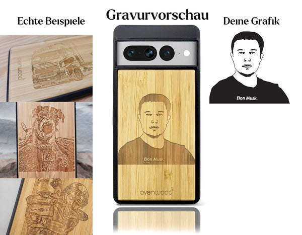 INDIVIDUELL Pixel 7Bambus-Kunststoff