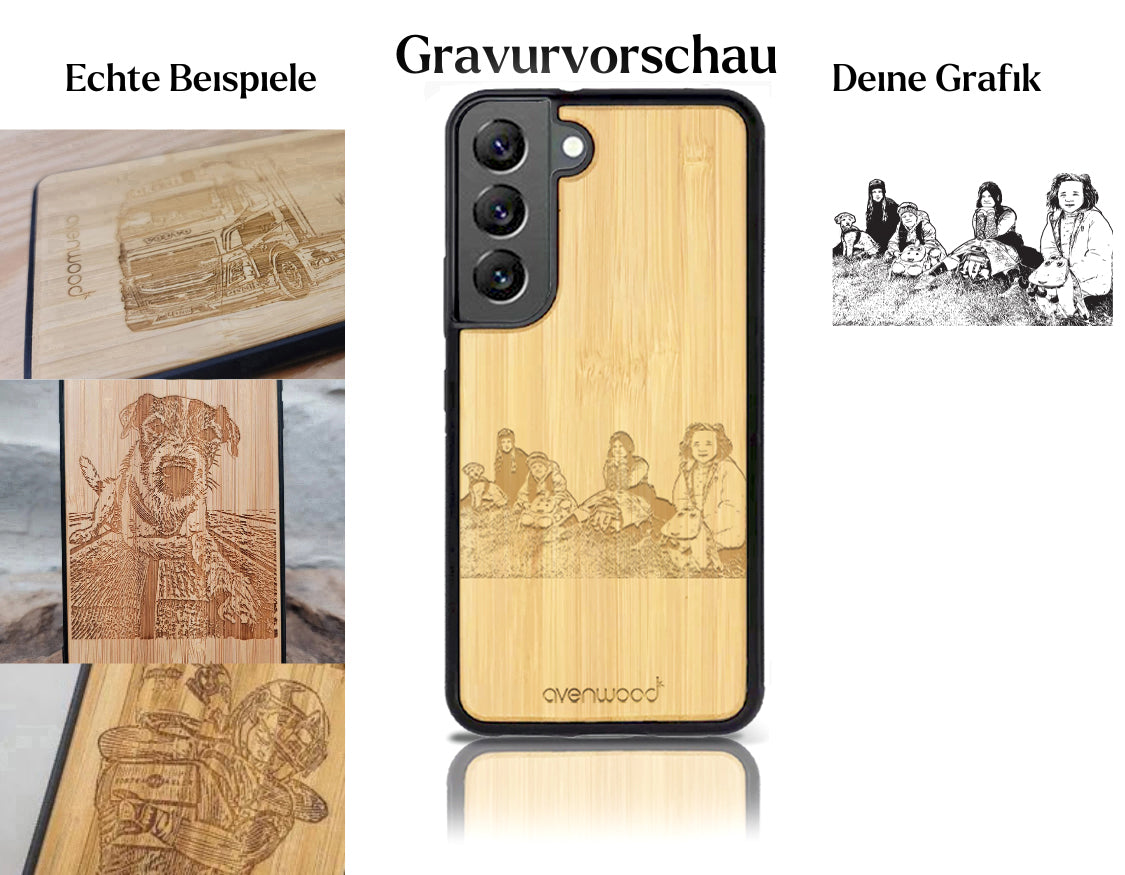 INDIVIDUELL Samsung Galaxy S22 Bambus-Kunststoff