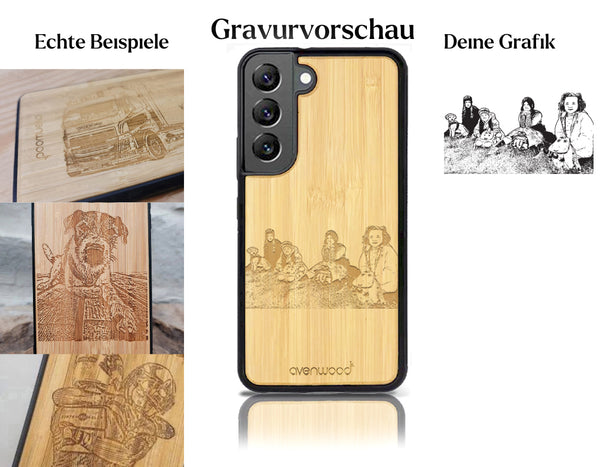 INDIVIDUELL Samsung Galaxy S22 Bambus-Kunststoff