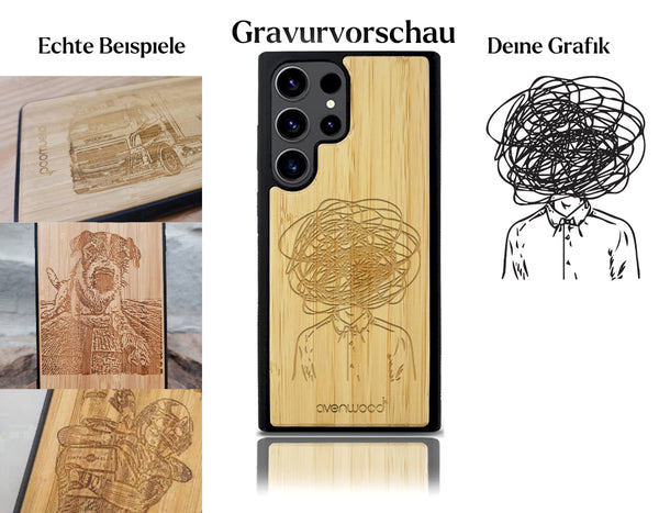 INDIVIDUELL Samsung Galaxy S23 Ultra Bambus-Kunststoff