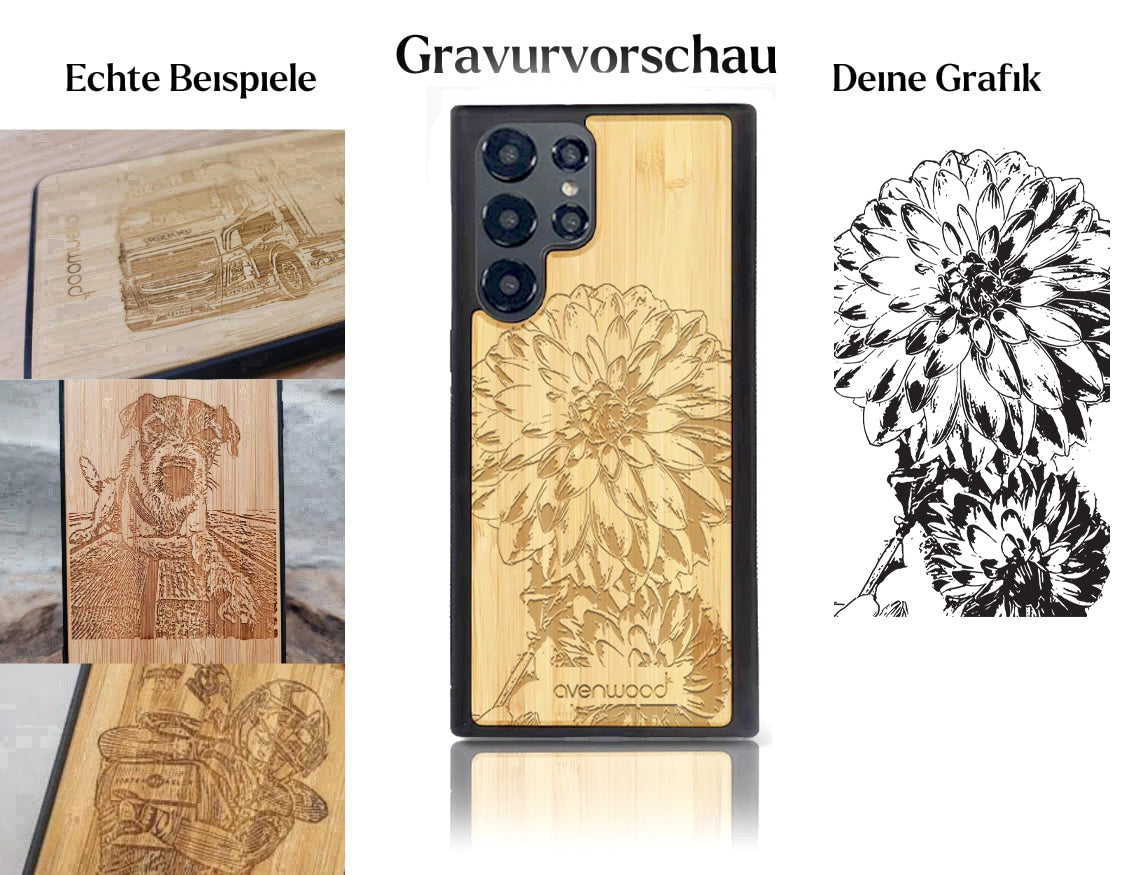 INDIVIDUELL Samsung Galaxy S22 Ultra Bambus-Kunststoff