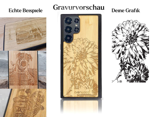 INDIVIDUELL Samsung Galaxy S22 Ultra Bambus-Kunststoff