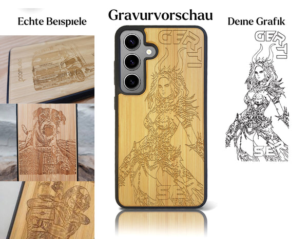 INDIVIDUELL Samsung Galaxy S24 Bambus-Kunststoff