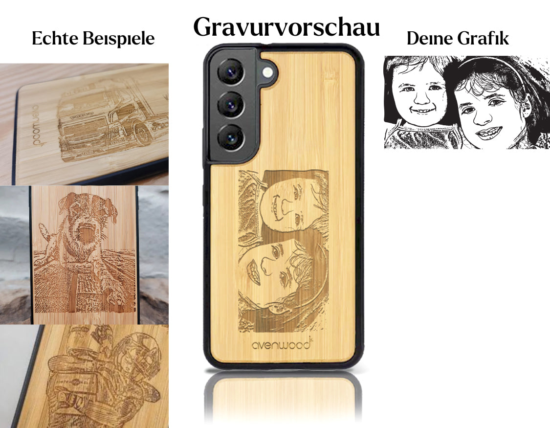INDIVIDUELL Samsung Galaxy S22 Bambus-Kunststoff
