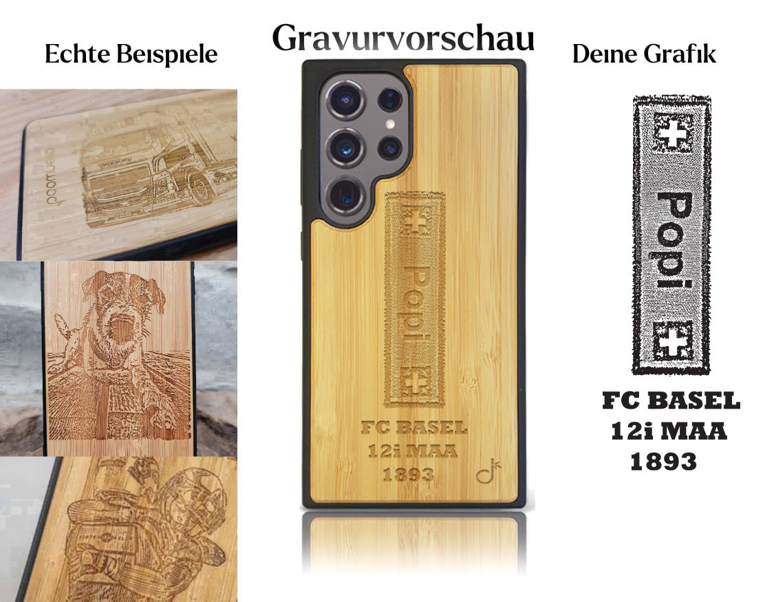 INDIVIDUELL Samsung Galaxy S24 Ultra Bambus-Kunststoff