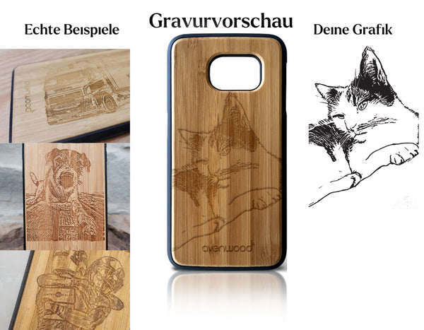 INDIVIDUELL Samsung Galaxy S8 Bambus-Kunststoff