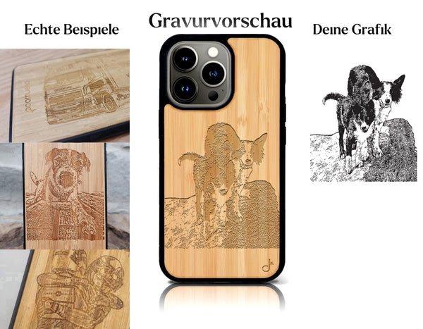 INDIVIDUELL iPhone 16 Pro Bambus-Kunststoff