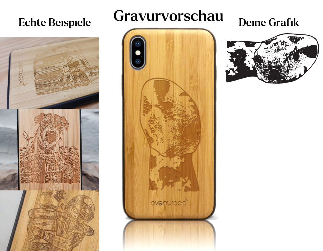 INDIVIDUELL iPhone X / XS Bambus-Kunststoff