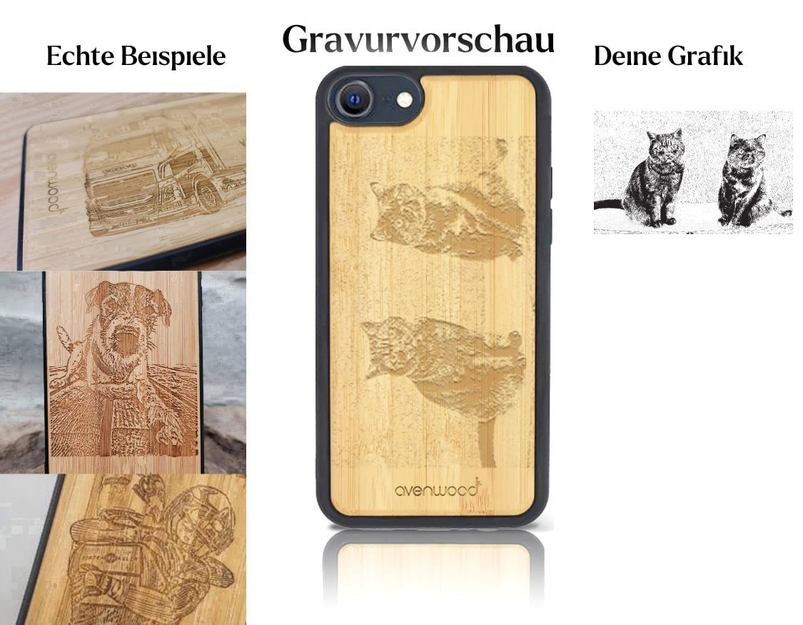 INDIVIDUELL Phone SE 2. Generation Bambus-Kunststoff