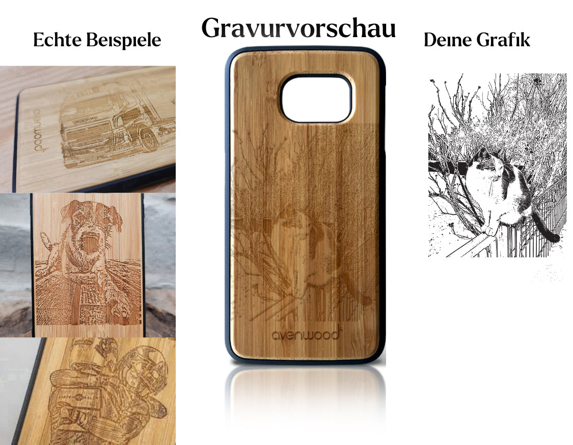 INDIVIDUELL Samsung Galaxy S8 Bambus-Kunststoff