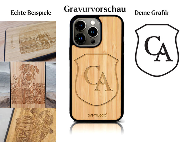 INDIVIDUELL iPhone 13 Pro Max Bambus-Kunststoff