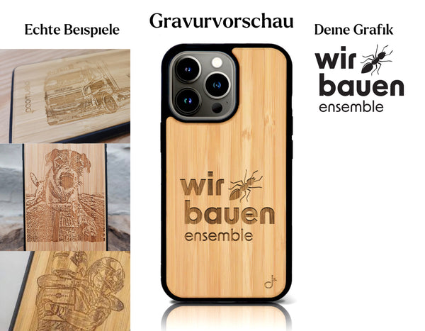 INDIVIDUELL iPhone 16 Pro Bambus-Kunststoff
