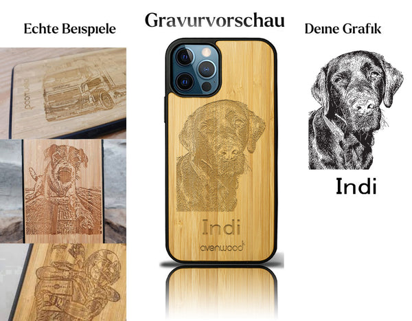INDIVIDUELL iPhone 12 Pro Bambus-Kunststoff