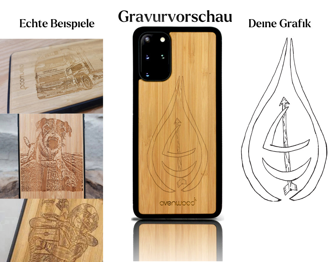 INDIVIDUELL Samsung Galaxy S20 Plus Bambus-Kunststoff