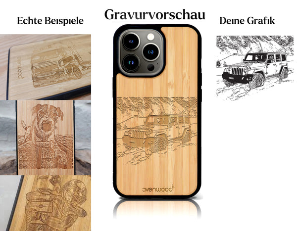 INDIVIDUELL iPhone 15 Pro Max Bambus-Kunststoff