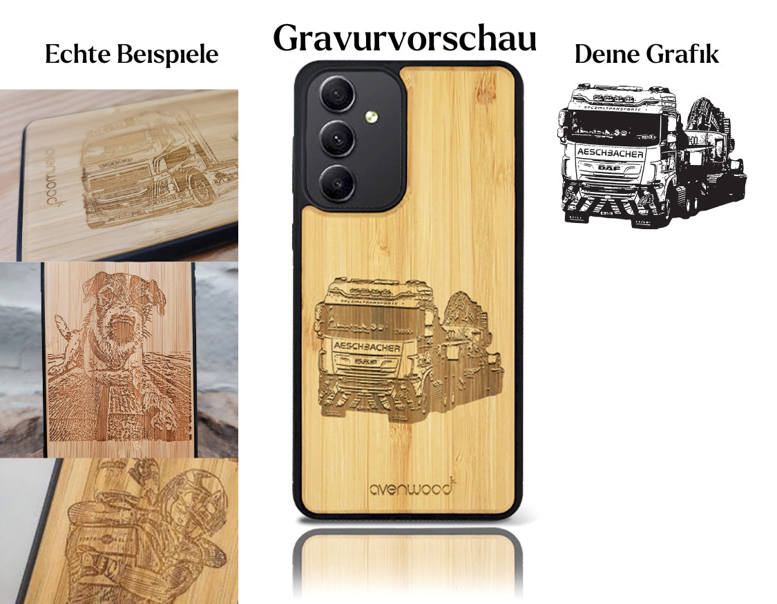 INDIVIDUELL Samsung Galaxy A35 Bambus-Kunststoff