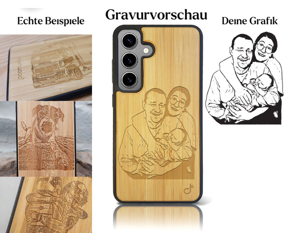 INDIVIDUELL Samsung Galaxy S24 Plus Bambus-Kunststoff