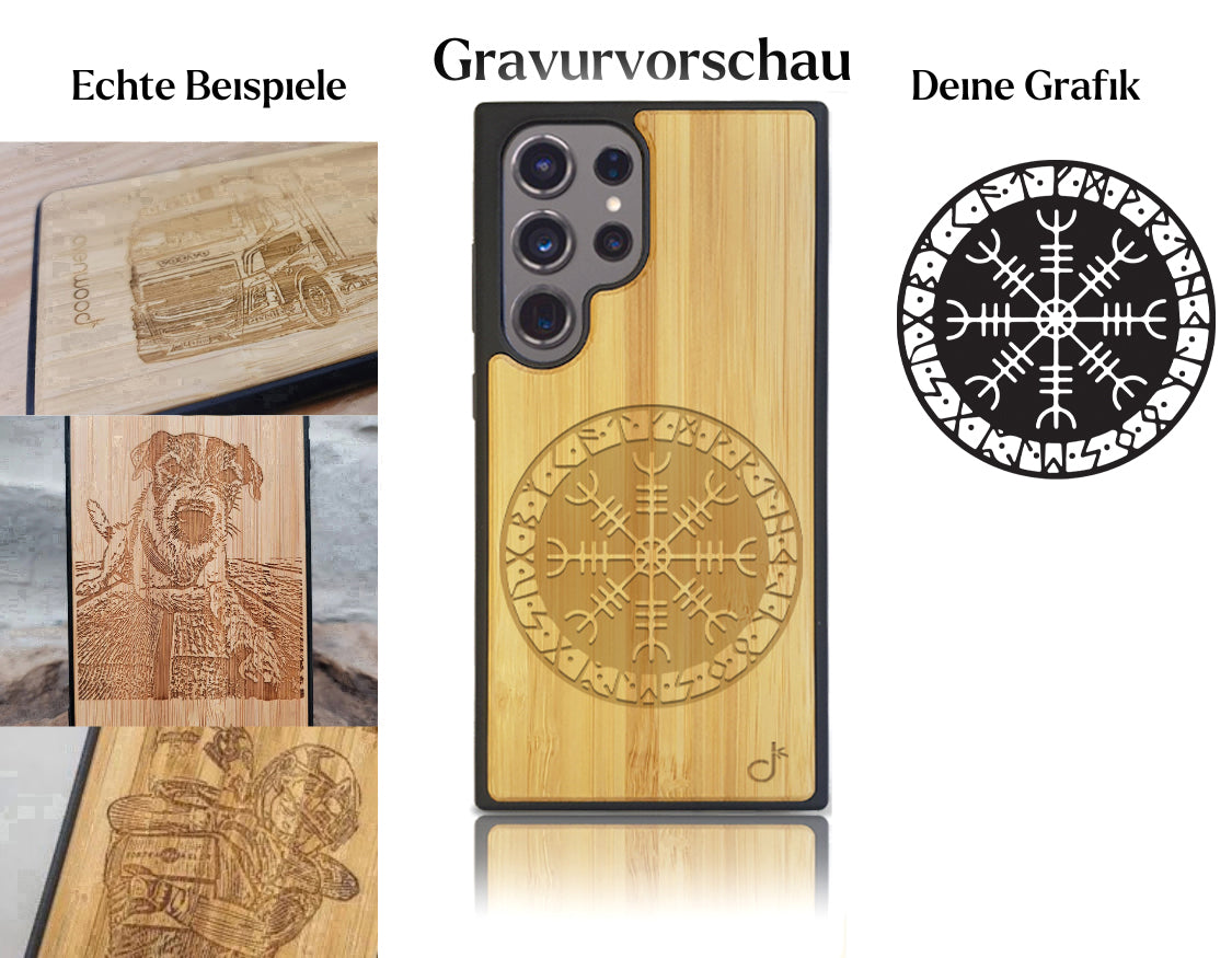 INDIVIDUELL Samsung Galaxy S24 Ultra Bambus-Kunststoff