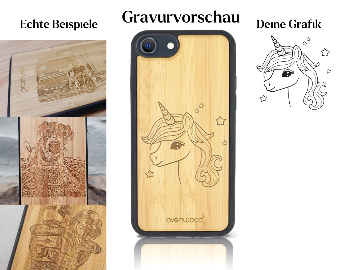INDIVIDUELL Phone SE 2. Generation Bambus-Kunststoff