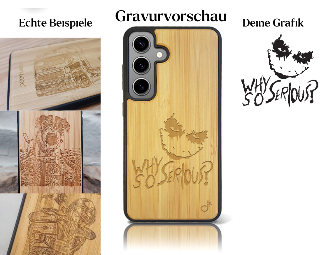 INDIVIDUELL Samsung Galaxy S24 Bambus-Kunststoff