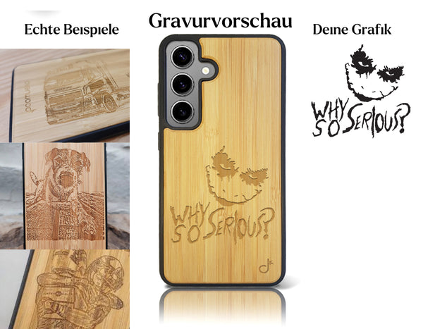 INDIVIDUELL Samsung Galaxy S24 Bambus-Kunststoff