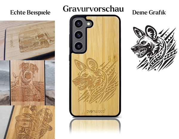 INDIVIDUELL Samsung Galaxy S23 Plus Bambus-Kunststoff