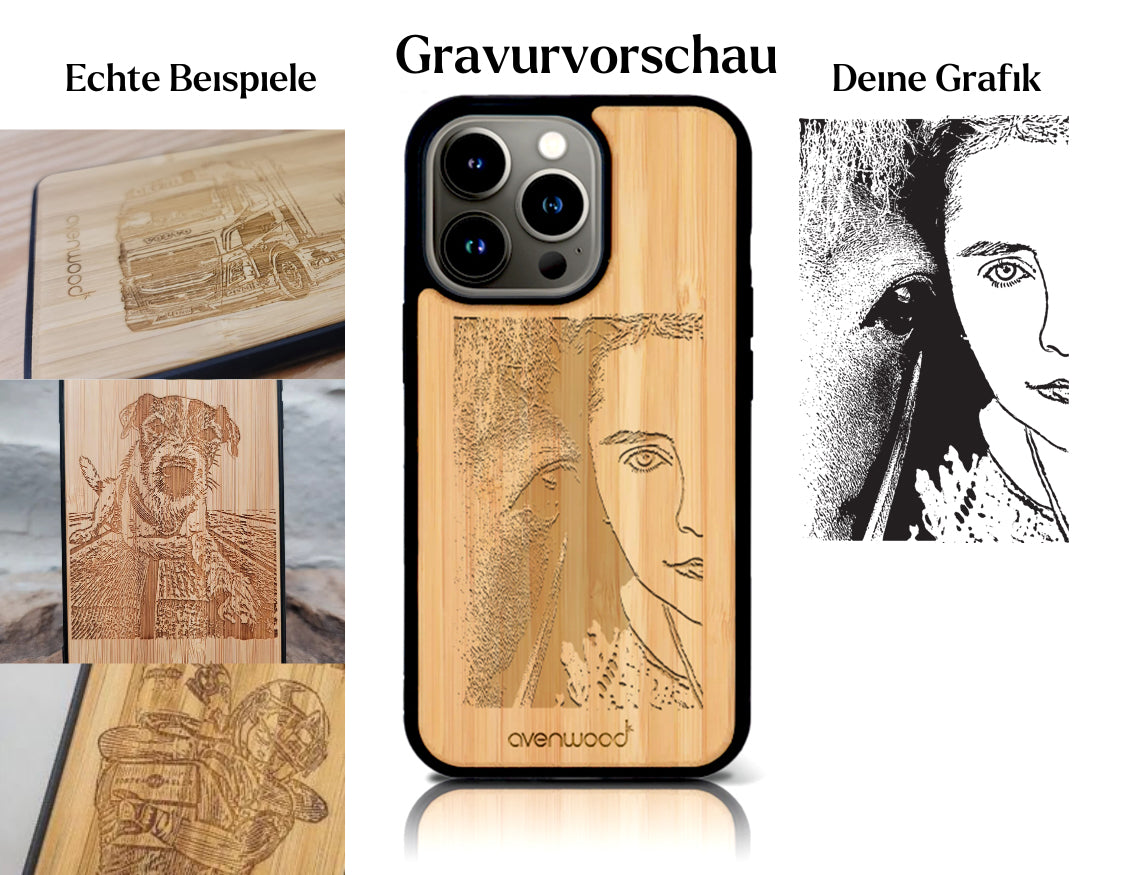 INDIVIDUELL iPhone 16 Bambus-Kunststoff