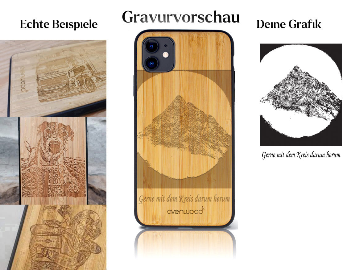 INDIVIDUELL iPhone 11 Bambus-Kunststoff