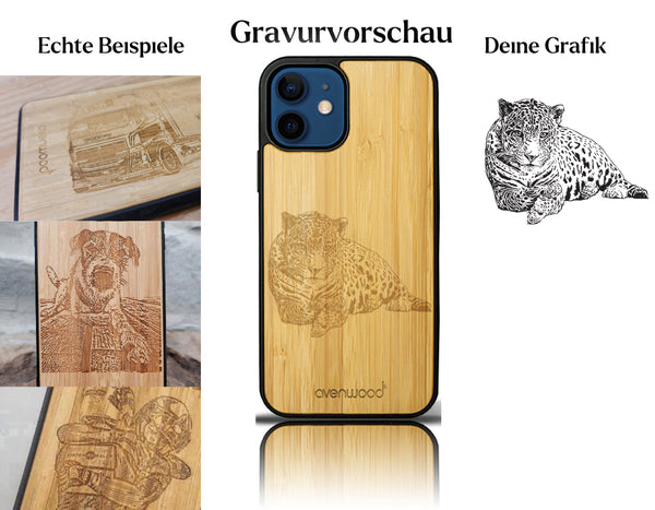 INDIVIDUELL iPhone 12 Bambus-Kunststoff