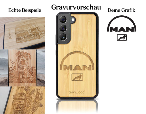 INDIVIDUELL Samsung Galaxy S22 Bambus-Kunststoff