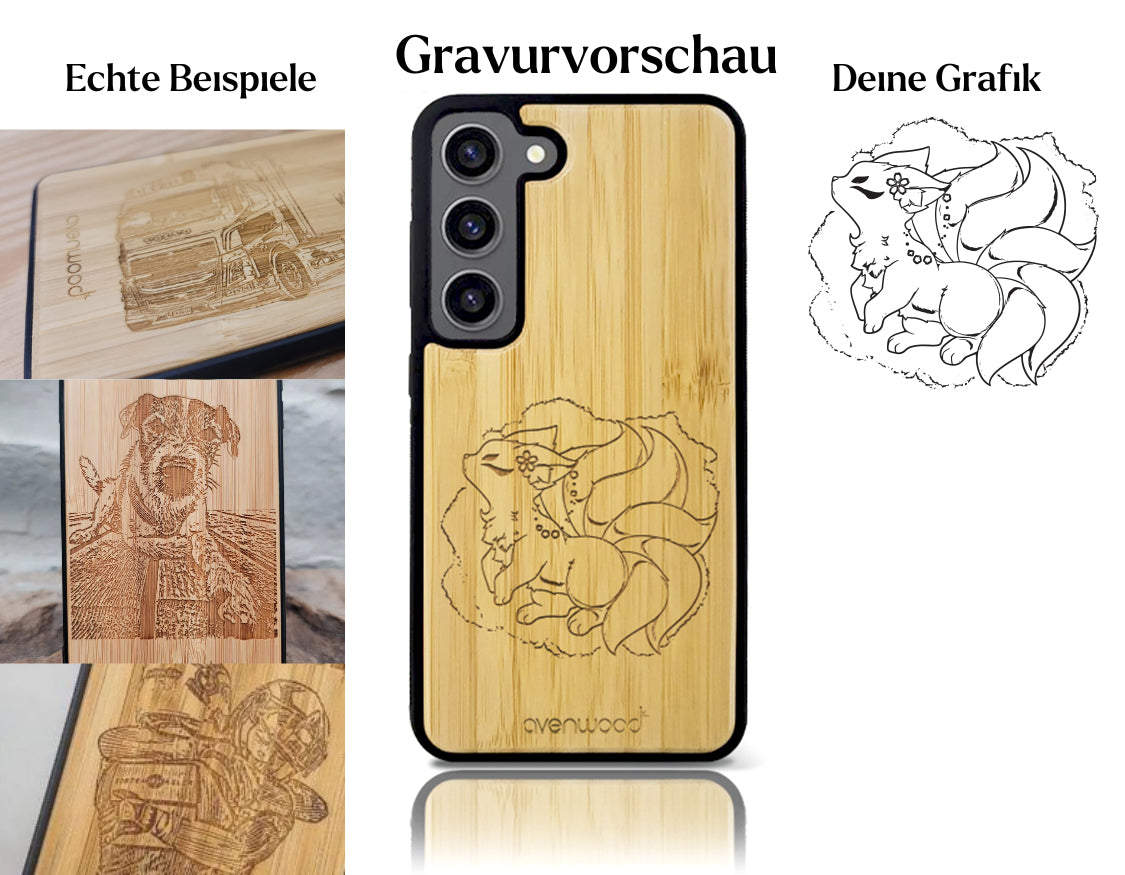 INDIVIDUELL Samsung Galaxy S23 FE Bambus-Kunststoff