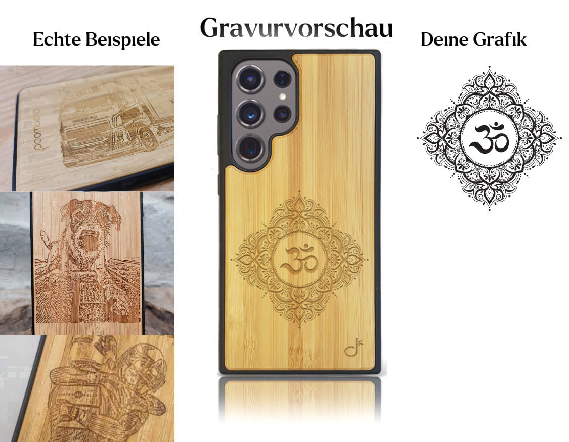 INDIVIDUELL Samsung Galaxy S24 Ultra Bambus-Kunststoff
