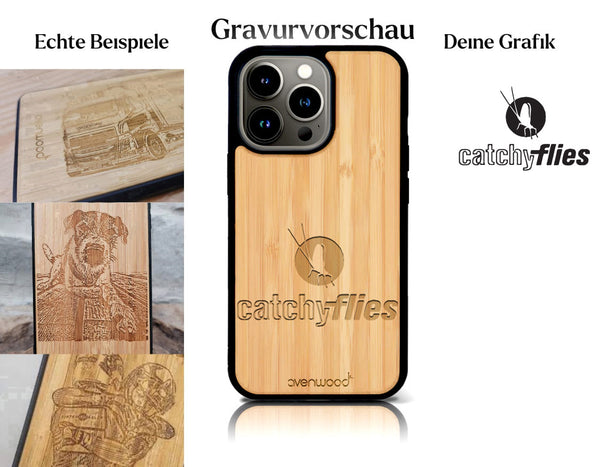 INDIVIDUELL iPhone 14 Pro Max Bambus-Kunststoff