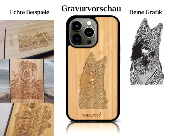 INDIVIDUELL iPhone 16 Pro Bambus-Kunststoff