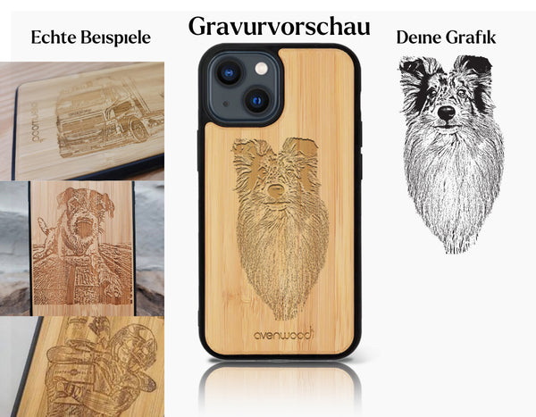 INDIVIDUELL iPhone 15 Bambus-Kunststoff