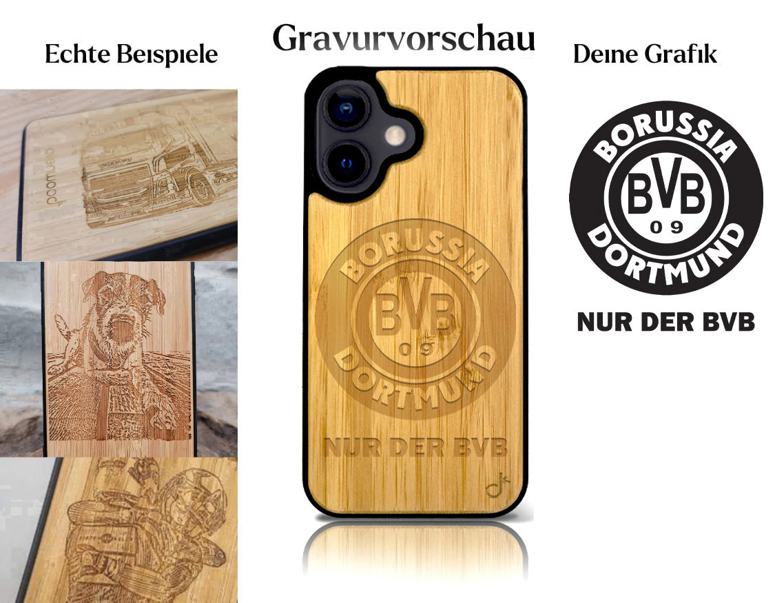 INDIVIDUELL iPhone 16 Bambus-Kunststoff